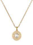 Ted Baker Cherlie Crystal Button Pendant Necklace, Gold