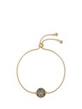 Ted Baker Monella Monogram Button Slider Bracelet, Gold