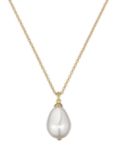 Ted Baker Parmlia Faux Pearl Pendant Chain Necklace, Gold