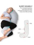 Momcozy J-Shaped Maternity Body Pillow