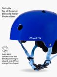 Micro Scooters Plain Bike/Scooter Kids' Safety Helmet, Small, Blue