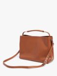 Flattered Harper Grande Leather Shoulder Bag, Cognac