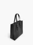 Flattered Kristine Leather Tote Bag, Black