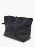 Flattered Lesley Leather Tote Bag, Black