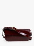 Flattered Lillie Leather Shoulder Bag, Red Patent