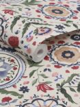 Joules Festival Flower Wallpaper, Antique White 120882