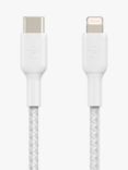 Belkin BoostCharge Braided Lightning to USB-C Cable, 1m, White