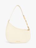 CHARLES & KEITH Asymmetric Shoulder Bag, Cream