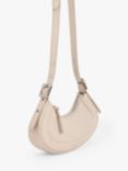 CHARLES & KEITH Petra Faux Leather Curved Shoulder Bag, Oat