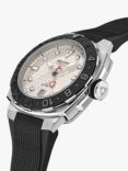 Alpina AL-560LG3VE6 Men's Seastrong Diver Extreme Automatic GMT Rubber Strap Watch, Black