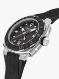 Alpina AL-560B3VE6 Men's Seastrong Diver Extreme Automatic GMT Rubber Strap Watch, Black