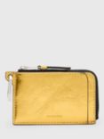 AllSaints Remy Leather Wallet, Gold