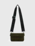 AllSaints Zoe Suede Crossbody Purse, Green