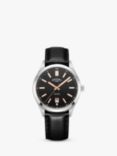 Rotary GS05520/04 Men's Contemporary Date Leather Strap Watch, Black