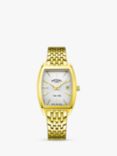 Rotary Women's Ultra Slim Sunray Dial Bracelet Strap Watch, Gold/Silver