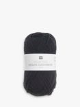 Rico Design Essentials Vegan Cashmere Aran Knitting Yarn, 50g, Black