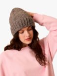 Wool And The Gang Hat Knitting Kit, Tweed Grey