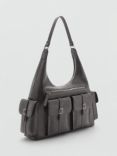 Mango Flea Shoulder Bag, Dark Grey