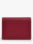 Radley Heritage Dog Outline Leather Small Card Holder, Cranberry