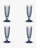 Villeroy & Boch Boston Stemmed Champagne Glass Flute, Set of 4, 120ml