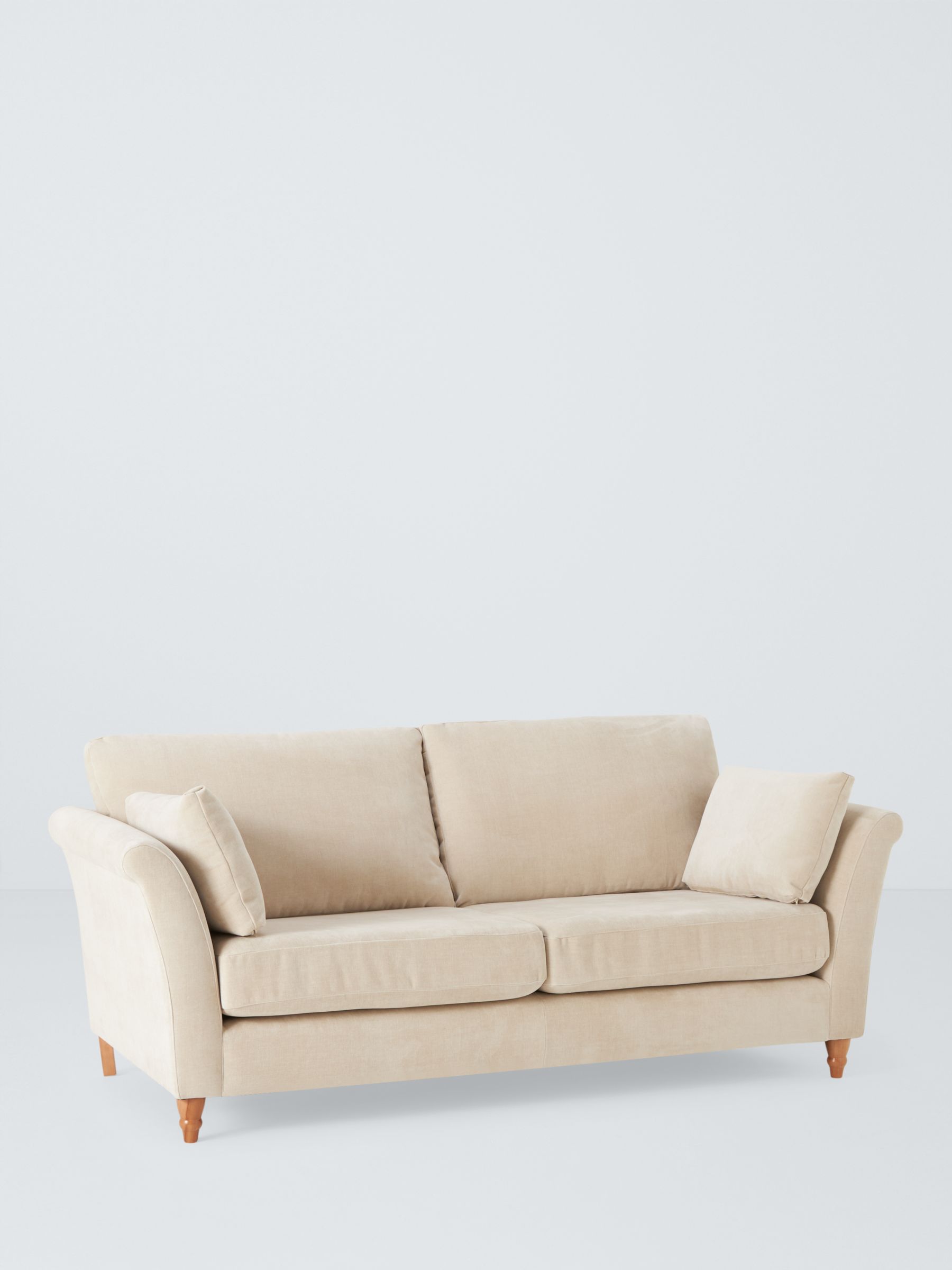 Sienna Range, John Lewis Sienna Grand 4 Seater Sofa, Light Leg, Soft Chenille Natural