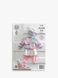 King Cole Cherished DK Kids' Cardigan and Hat Knitting Pattern, 4194