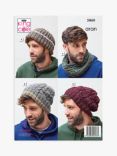 King Cole Fashion Aran Accessories Knitting Pattern, 5860