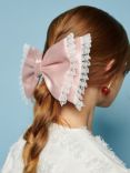 Sister Jane Tilly Taffeta Hair Bow, Pink