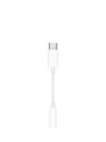 Apple USB-C to 3.5mm Audio Jack / Headphones Adapter, White