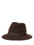 Polo Ralph Lauren Classic Wool Fedora Hat, Circuit Brown