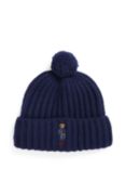 Polo Ralph Lauren Wool Blend Bobble Hat, Hunter Navy