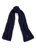 Polo Ralph Lauren Bear Wool Blend Scarf, Hunter Navy