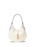 Polo Ralph Lauren Polo ID Leather Shoulder Bag, Ivory