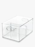 The Home Edit by iDesign Divided Storage Bin, Clear