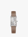 Hamilton H11221514 Women's Ardmore Roman Numerals Strap Watch, Brown/Silver