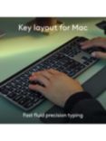 Logitech Master Series MX Keys S Wireless Keyboard for Mac, Pale Grey