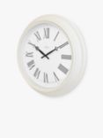 Acctim Cheltenham Roman Numeral Analogue Wall Clock, 50cm, Heathland, Buttermilk