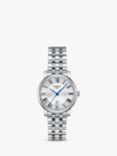 Tissot T1222101103300 Women's Carson Date Metal Strap Watch, Silver