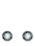 Ted Baker Cherelle Crystal Button Stud Earrings, Silver/Black