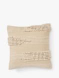 Truly Ecru Knotted and Textured Weave Cushion, Ecru