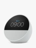 Amazon Echo Spot (2024) Smart Alarm Clock with 2.8” Screen & Alexa Voice Recognition & Control, White