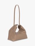 BY FAR Bea Leather Slouchy Hobo Bag, Taupe