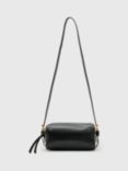 AllSaints Miro Leather Barrel Crossbody Bag, Black