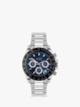 Sekonda 30200 Men's Circuit Tachymeter Bracelet Strap Watch, Silver