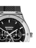 Sekonda 30230 Men's Chronograph Silicone Strap Watch, Black