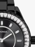 Sekonda 40659 Women's Margot Crystal Bracelet Strap Watch, Black