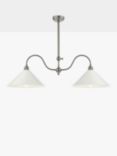 English Heritage Audley End 2 Light Pendant Ceiling Light, Cream