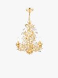 English Heritage Audley End 3 Light Tole Chandelier Ceiling Light, Gold