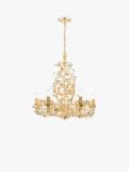 English Heritage Audley End 6 Light Tole Chandelier Ceiling Light, Gold