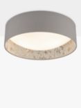 English Heritage Birch 2 Light Flush Ceiling Light, Taupe